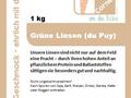 Linse grün 1 kg