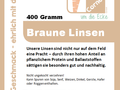 Linse braun 400 g