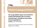 Dinkel-Lasagneplatten 5 Kg