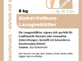 Dinkelvollkorn-Lasagneplatten 5 Kg