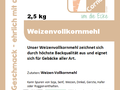 Weizenvollkornmehl 2,5 Kg